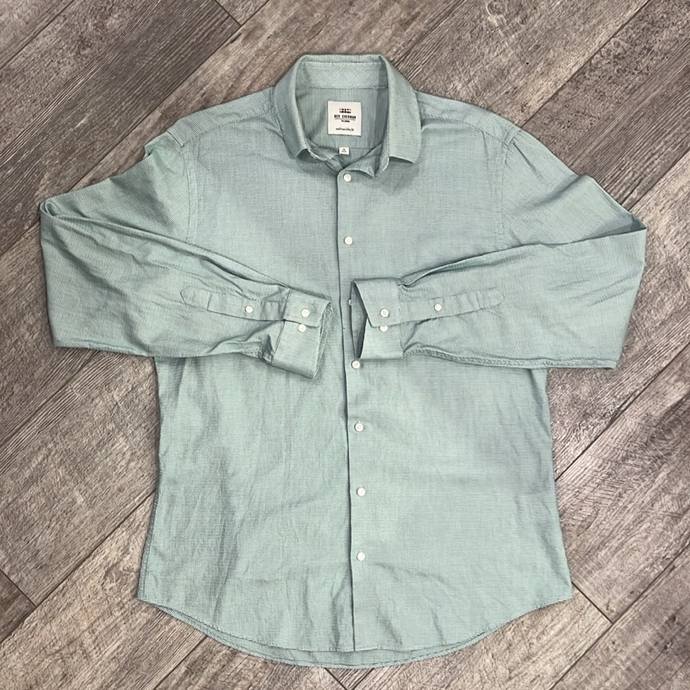 Ben Sherman Tailored Slim Fit Dress Shirt- Size 16 (34-35) - Picture 2 of 6